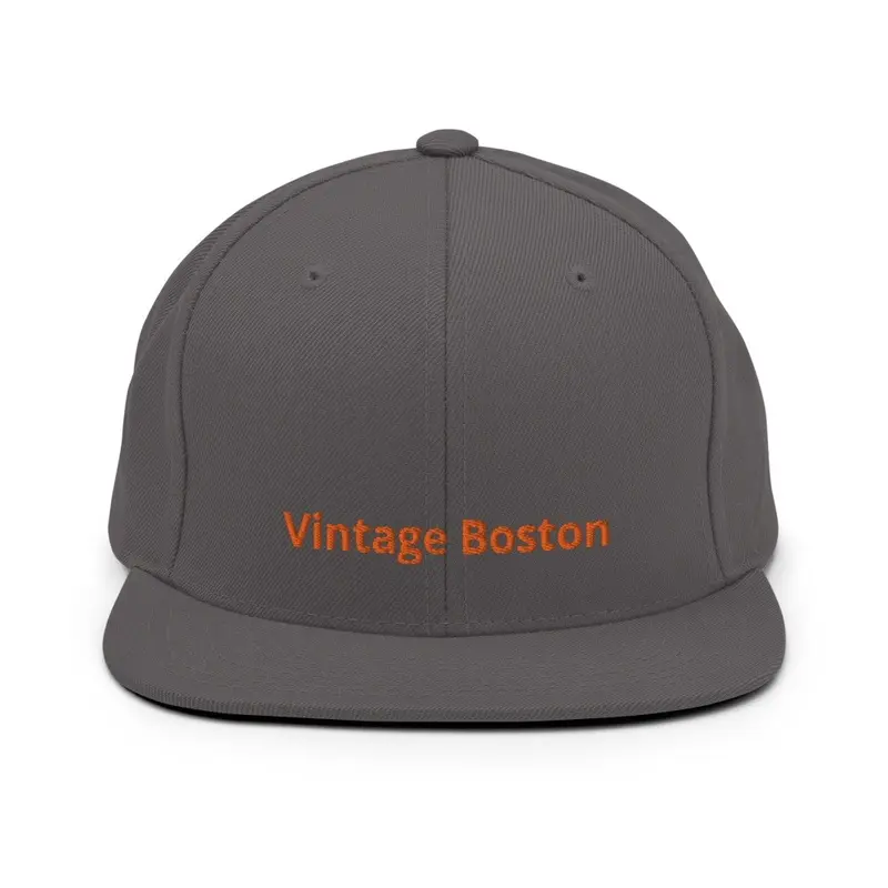 Vintage Boston © Wool Blend Hat - Orange