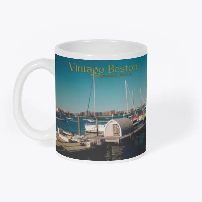 Vintage Boston © Long Wharf 2 Photo Mug