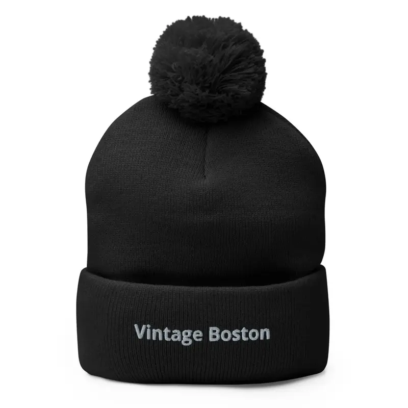 Vintage Boston © Pompom Hat - Lgt Grey 