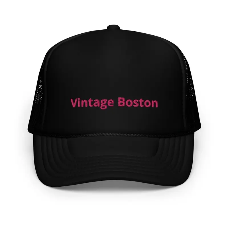 Vintage Boston © Trucker Hat - Pink