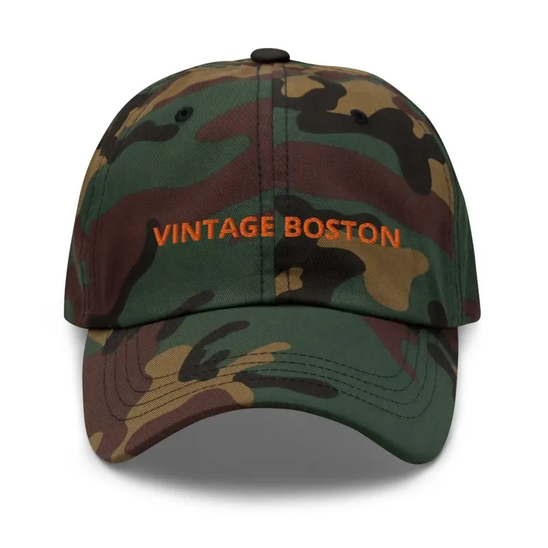 Vintage Boston © Logo Visor Cap - Orange