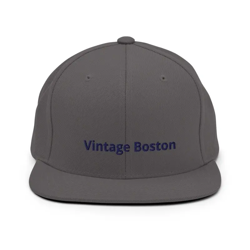 Vintage Boston © Wool Blend Hat - Navy